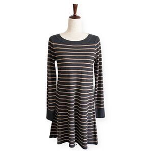 Ann Taylor LOFT Wool Blend Striped Sweater Dress Office Workwear Size S
